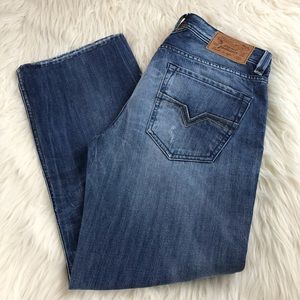 Diesel 30 x 28 Larkee Regular Straight Distressed